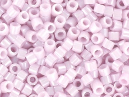 Miyuki Delica beads opaque ceylon pale rose, 5g 11/0 DB1534, cylindrical beads, light pink Miyuki, color DB 1534, pastel pink