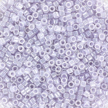 Miyuki Delica beads ceylon pale violet, size 11/0 color DB 241, Japanese beads, cylindrical beads, Miyuki purple luster, Miyuki DB241