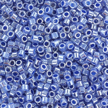 Miyuki Delica beads ceylon blue, size 11/0 color DB 243, Japanese beads, cylindrical beads, Miyuki dark blue luster, Miyuki DB243