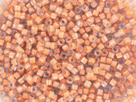 Miyuki Delica beads luminous sea coral, 5g 11/0 color DB 2042, cylindrical beads, Miyuki pink beads, Miyuki light pink