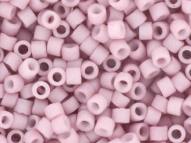 Miyuki Delica beads opaque matte dusty orchid, size 11/0 color DB 355, Japanese beads, cylindrical beads, Miyuki DB353