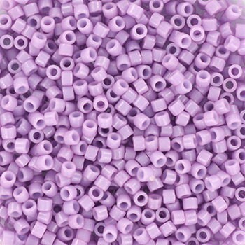 Miyuki Delica beads duracoat opaque crocus, 5g 11/0 DB2136, cylindrical beads, purple Miyuki, DB 2136, Delica opaque violet