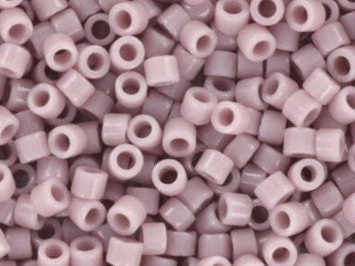 Miyuki Delica beads opaque mauve, 5g 11/0 DB728, cylindrical beads, violet Miyuki, color DB0728, Miyuki Delica purple