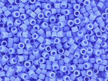 Miyuki Delica beads opaque periwinkle, 5g 11/0 color DB 730, cylindrical beads, Miyuki opaque blue DB730