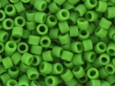 Miyuki Delica beads opaque matte green, size 11/0 color DB 754, Japanese beads, cylindrical beads, Miyuki DB754