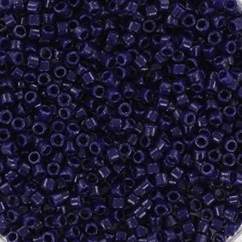 Miyuki Delica beads duracoat opaque cobalt, 5g 11/0 DB2144, cylindrical beads, dark blue Miyuki, DB 2144, Delica opaque dark navy