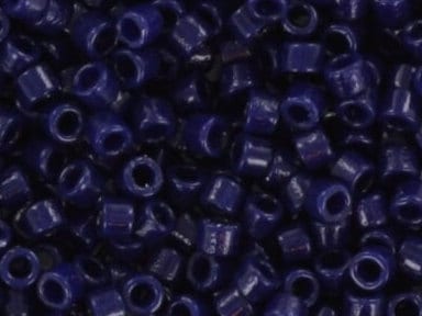 Miyuki Delica beads duracoat opaque cobalt, 5g 11/0 DB2144, cylindrical beads, dark blue Miyuki, DB 2144, Delica opaque dark navy