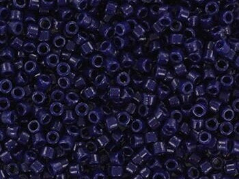 Miyuki Delica beads duracoat opaque cobalt, 5g 11/0 DB2144, cylindrical beads, dark blue Miyuki, DB 2144, Delica opaque dark navy