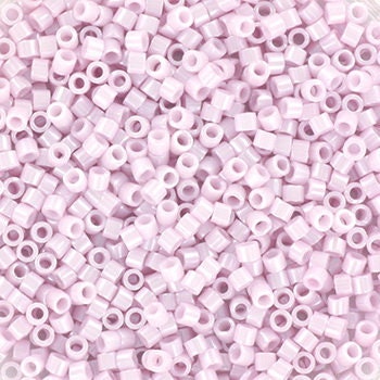 Miyuki Delica beads opaque ceylon pale rose, 5g 11/0 DB1534, cylindrical beads, light pink Miyuki, color DB 1534, pastel pink