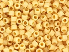 Miyuki Delica beads opaque matte pear, 5g 11/0 DB1581, cylindrical beads, light yellow Miyuki, color DB 1581, Delica beige