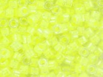 Miyuki Delica beads luminous lime aid, 5g 11/0 color DB 2031, cylindrical beads, Miyuki yellow beads, Miyuki neon yellow