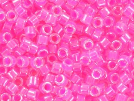 Miyuki Delica beads luminous wild strawberry, 5g 11/0 color DB 2035, cylindrical beads, Miyuki pink beads, Miyuki neon pink