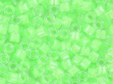 Miyuki Delica beads luminous mint green, 5g 11/0 color DB 2040, cylindrical beads, Miyuki green beads, Miyuki light green