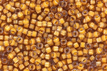 Miyuki Delica beads luminous almond, 5g 11/0 color DB 2043, cylindrical beads, Miyuki orange beads, Miyuki light brown