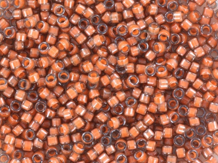 Miyuki Delica beads luminous guava, 5g 11/0 color DB 2044, cylindrical beads, Miyuki pink beads, Miyuki light pink