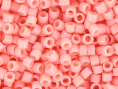 Miyuki Delica beads duracoat opaque lychee, 5g 11/0 DB2113, cylindrical beads, light pink Miyuki, DB 2113, Delica opaque pink