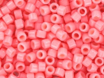 Miyuki Delica beads duracoat opaque guava, 5g 11/0 DB2115, cylindrical beads, light pink Miyuki, DB 2115, Delica opaque pink