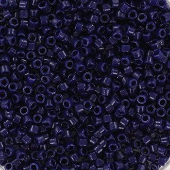 Miyuki Delica beads duracoat opaque cobalt, 5g 11/0 DB2144, cylindrical beads, dark blue Miyuki, DB 2144, Delica opaque dark navy