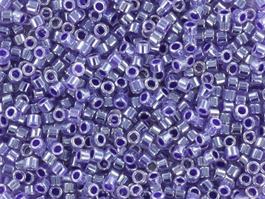 Miyuki Delica beads ceylon amethyst, 5g 11/0 DB250, cylindrical beads, 1.6mm beads, DB 250, Delica light purple, lilac Delica beads lavender