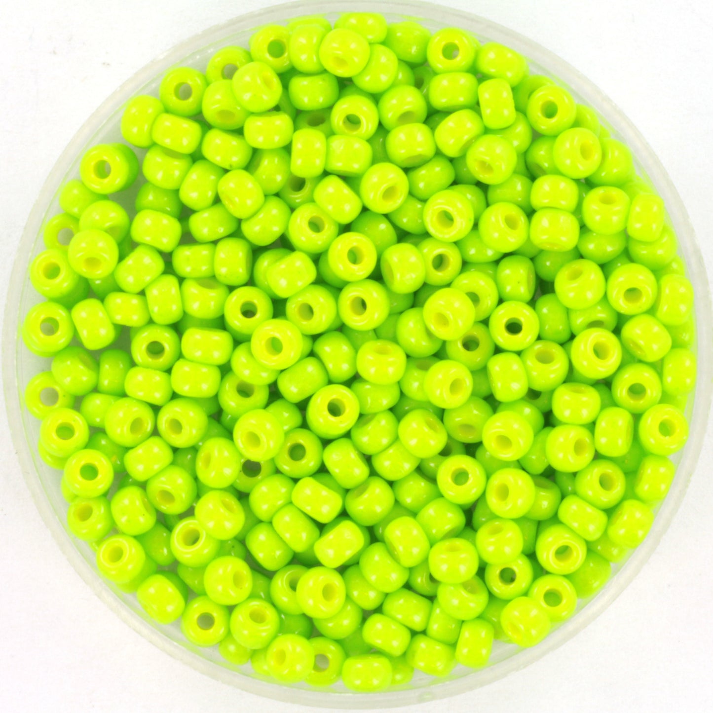 10g Miyuki seed beads 8/0, duracoat opaque kiwi 4471, japanese beads, green beads, size 3mm, bright green Miyuki