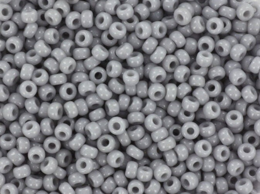 10g Miyuki seed beads 11/0, opaque gray color 498, japanese beads, Miyuki gray beads, 2mm