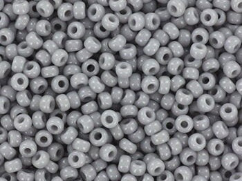 10g Miyuki seed beads 11/0, opaque gray color 498, japanese beads, Miyuki gray beads, 2mm