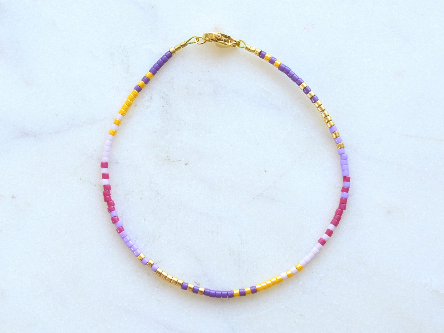 Dainty bracelet for women, Miyuki Delica bracelet, friendship bracelet, colorful bracelet beads, small gift for women friends, birthday gift