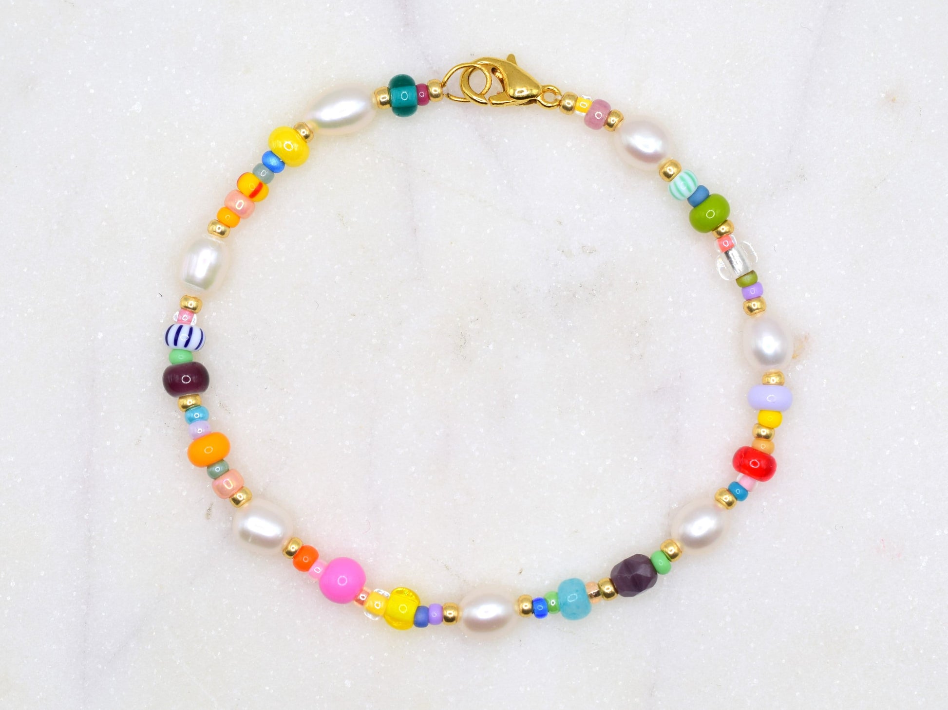 Colorful bracelet bead, freshwater pearl bracelet for women, Valentine bracelet gift, small gifts for girlfriend, gift girls