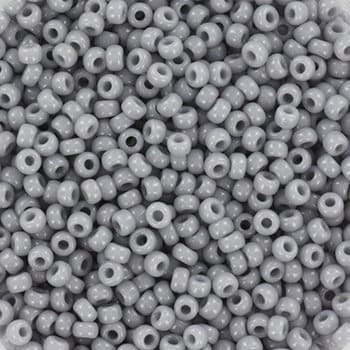 10g Miyuki seed beads 11/0, opaque gray color 498, japanese beads, Miyuki gray beads, 2mm