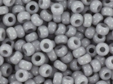 10g Miyuki seed beads 11/0, opaque gray color 498, japanese beads, Miyuki gray beads, 2mm