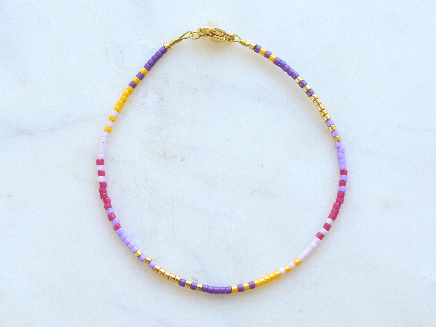 Dainty bracelet for women, Miyuki Delica bracelet, friendship bracelet, colorful bracelet beads, small gift for women friends, birthday gift