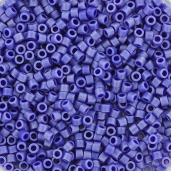 Miyuki Delica beads opaque matte luster cobalt blue, 5g 11/0 DB361, cylindrical beads, blue Miyuki, color DB 361, dark blue