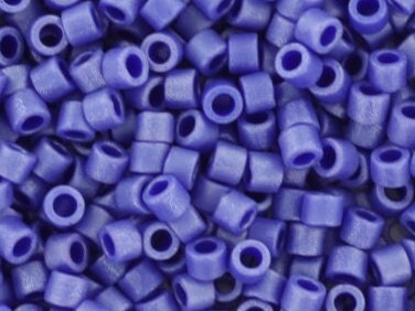 Miyuki Delica beads opaque matte luster cobalt blue, 5g 11/0 DB361, cylindrical beads, blue Miyuki, color DB 361, dark blue