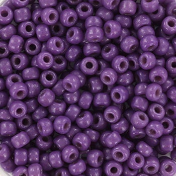 10g Miyuki seed beads 8/0, duracoat opaque anemone 4490, japanese beads, color purple beads, size 3mm, dark purple rocailles, Miyuki purple