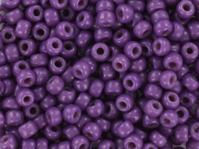 10g Miyuki seed beads 8/0, duracoat opaque anemone 4490, japanese beads, color purple beads, size 3mm, dark purple rocailles, Miyuki purple