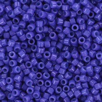 Miyuki Delica beads duracoat opaque indigo blue, 5g 11/0 DB2359, cylindrical beads, dark blue Miyuki, DB 2359, Delica opaque dark navy