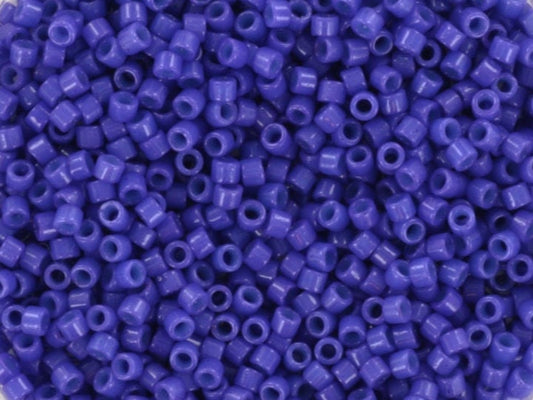 Miyuki Delica beads duracoat opaque indigo blue, 5g 11/0 DB2359, cylindrical beads, dark blue Miyuki, DB 2359, Delica opaque dark navy