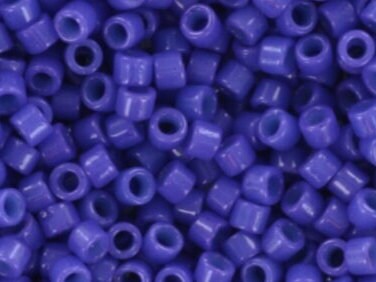 Miyuki Delica beads duracoat opaque indigo blue, 5g 11/0 DB2359, cylindrical beads, dark blue Miyuki, DB 2359, Delica opaque dark navy