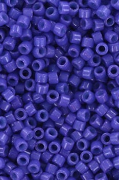 Miyuki Delica beads duracoat opaque indigo blue, 5g 11/0 DB2359, cylindrical beads, dark blue Miyuki, DB 2359, Delica opaque dark navy