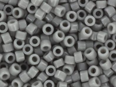 Miyuki Delica beads opaque gray, 5g 11/0 DB731, beads for jewelry making, beads from japan, cylindrical beads, seed beads