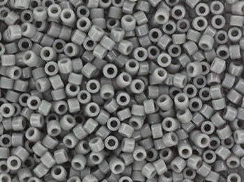 Miyuki Delica beads opaque gray, 5g 11/0 DB731, beads for jewelry making, beads from japan, cylindrical beads, seed beads