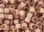 Miyuki Delica beads silverlined opal shell, light pink, 5g 11/0 color DB 1459, cylindrical beads