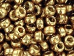 Miyuki seed beads duracoat galvanized champagne size 15/0 4204, beads from japan, round rocailles, high quality beads, small gold beads