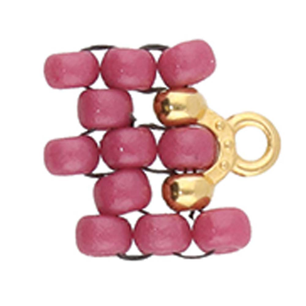 Miyuki Beads 8/0 ending, Cymbal Elements ALONA II, set of 2, Gold plated, Antique brass, Rosé gold, Silver plated, clasp for bracelets