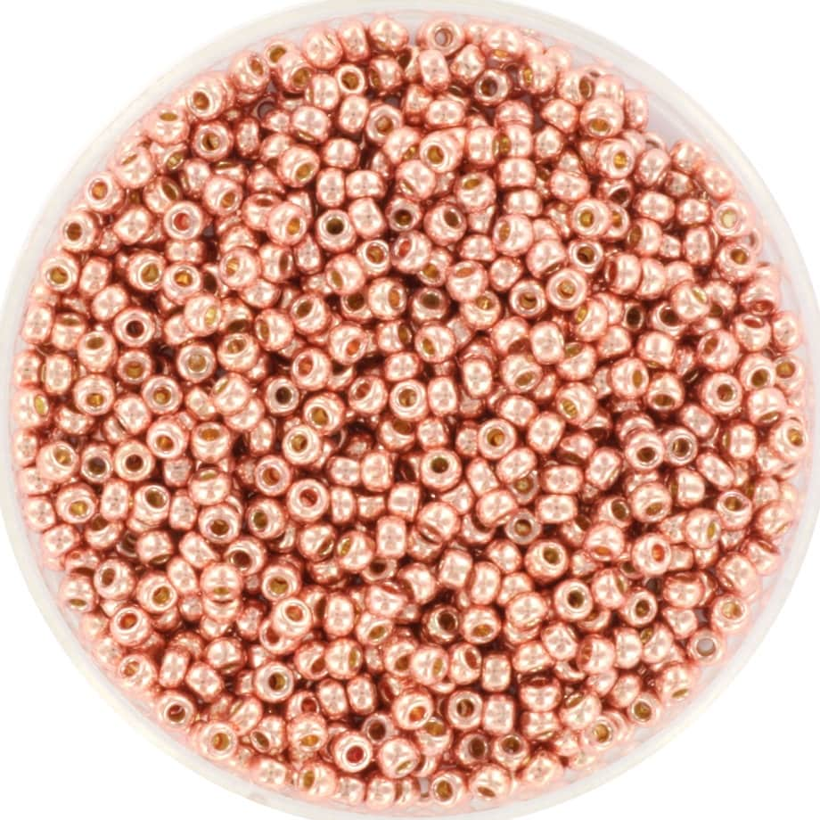 10g Miyuki seed beads duracoat galvanized rosé gold size 11/0 5103, beads from japan, round rocailles, small gold beads