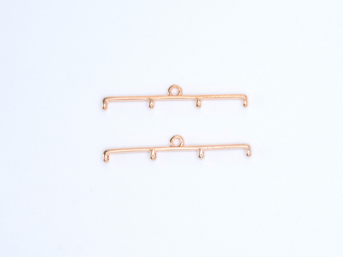 Miyuki Delica Bead ending, Cymbal Elements Topolia IV, set of 2, Gold plated, Antique brass, Rosé gold, clasp for bracelets