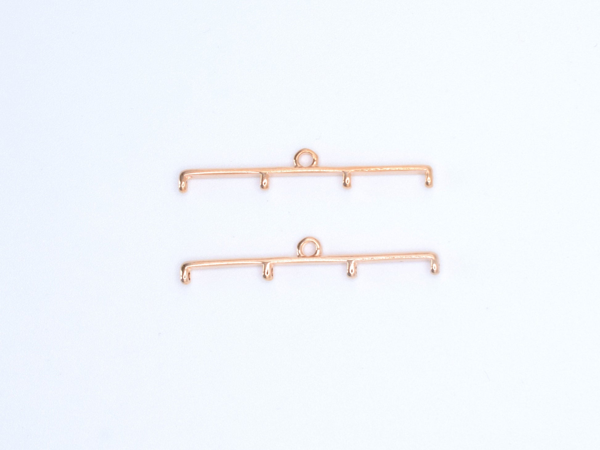 Miyuki Delica Bead ending, Cymbal Elements Topolia IV, set of 2, Gold plated, Antique brass, Rosé gold, clasp for bracelets