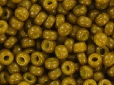 10g Miyuki seed beads 11/0, duracoat opaque spanish olive 4491, japanese beads, brown beads, size 2mm