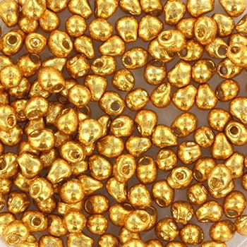 5g Miyuki drops 2.8mm, duracoat galvanized gold, color 4202, beads from japan, teardrop shaped beads