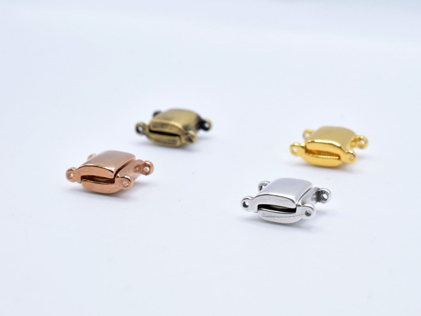 Magnetic clasp for Miyuki Delica Beads, Cymbal Elements Axos II, Gold plated, Antique brass, Silver plated, rose gold, clasp for bracelets